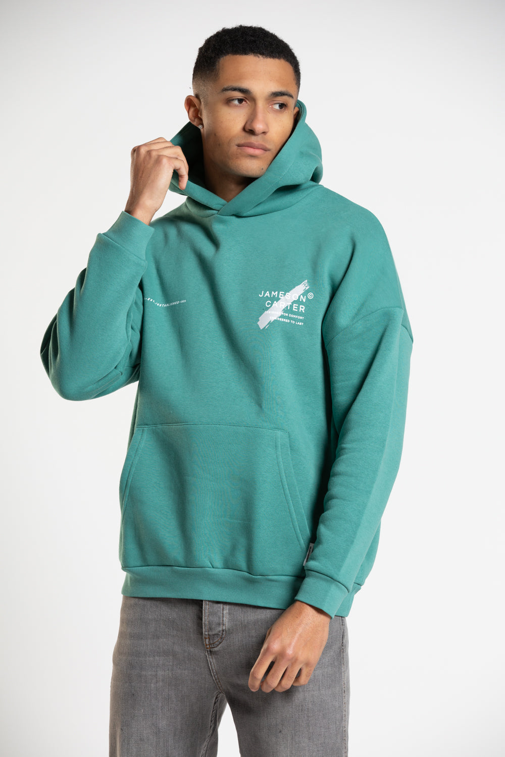 Est. Oversized Hoodie Teal