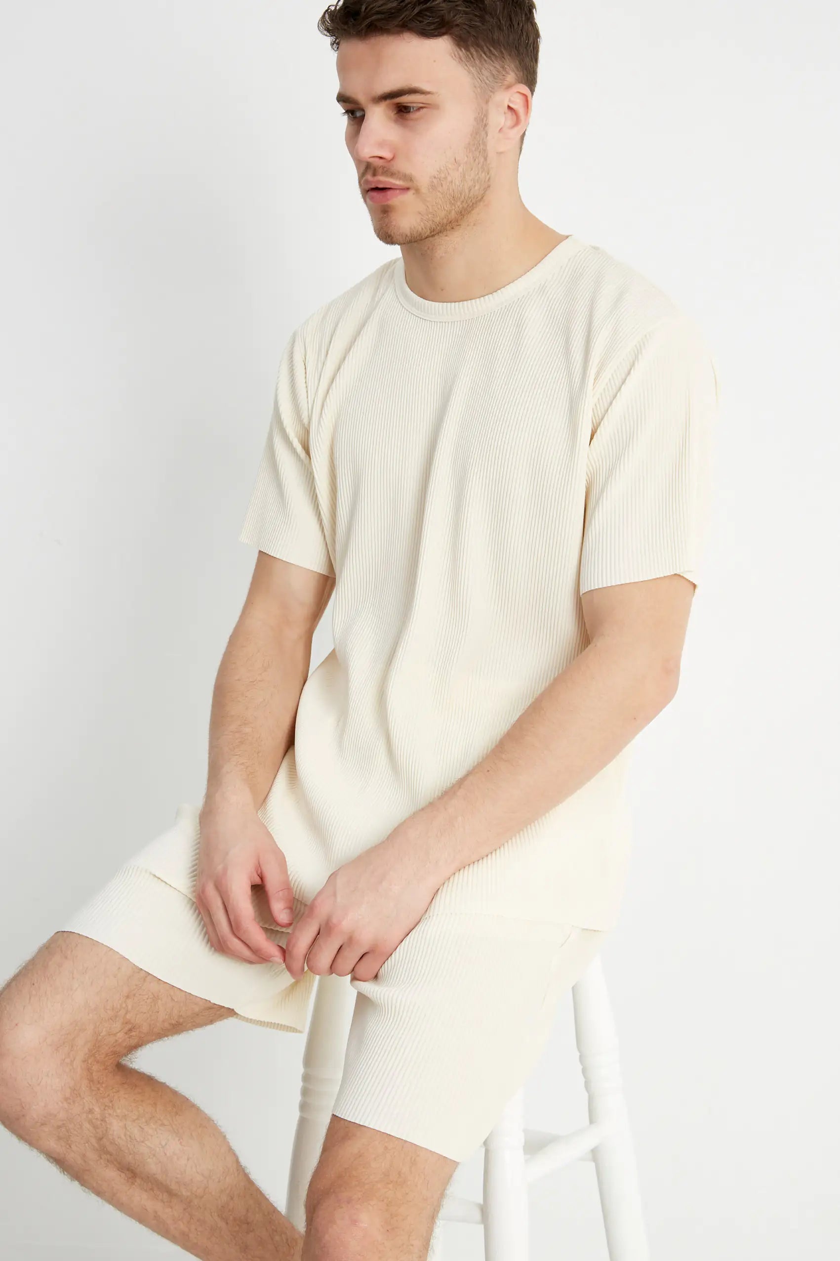 Jameson Carter Twin Set T-Shirts Renoir Twin Set T-Shirt - Cream