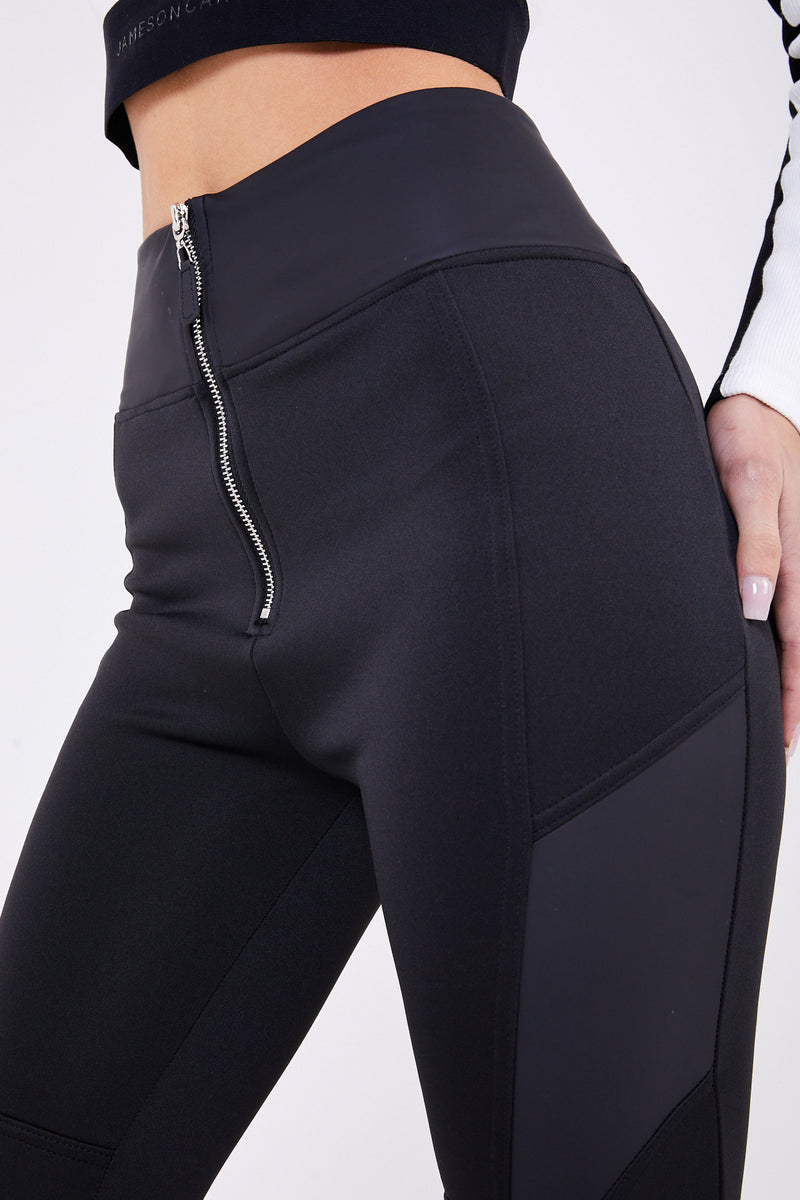 Jameson Carter Black Skye Neoprene Leggings - Black Image 3