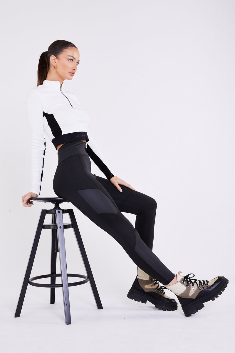 Jameson Carter Black Skye Neoprene Leggings - Black Image 5