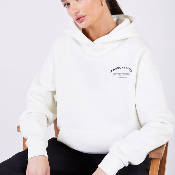 Louie Oversized Hoodie White