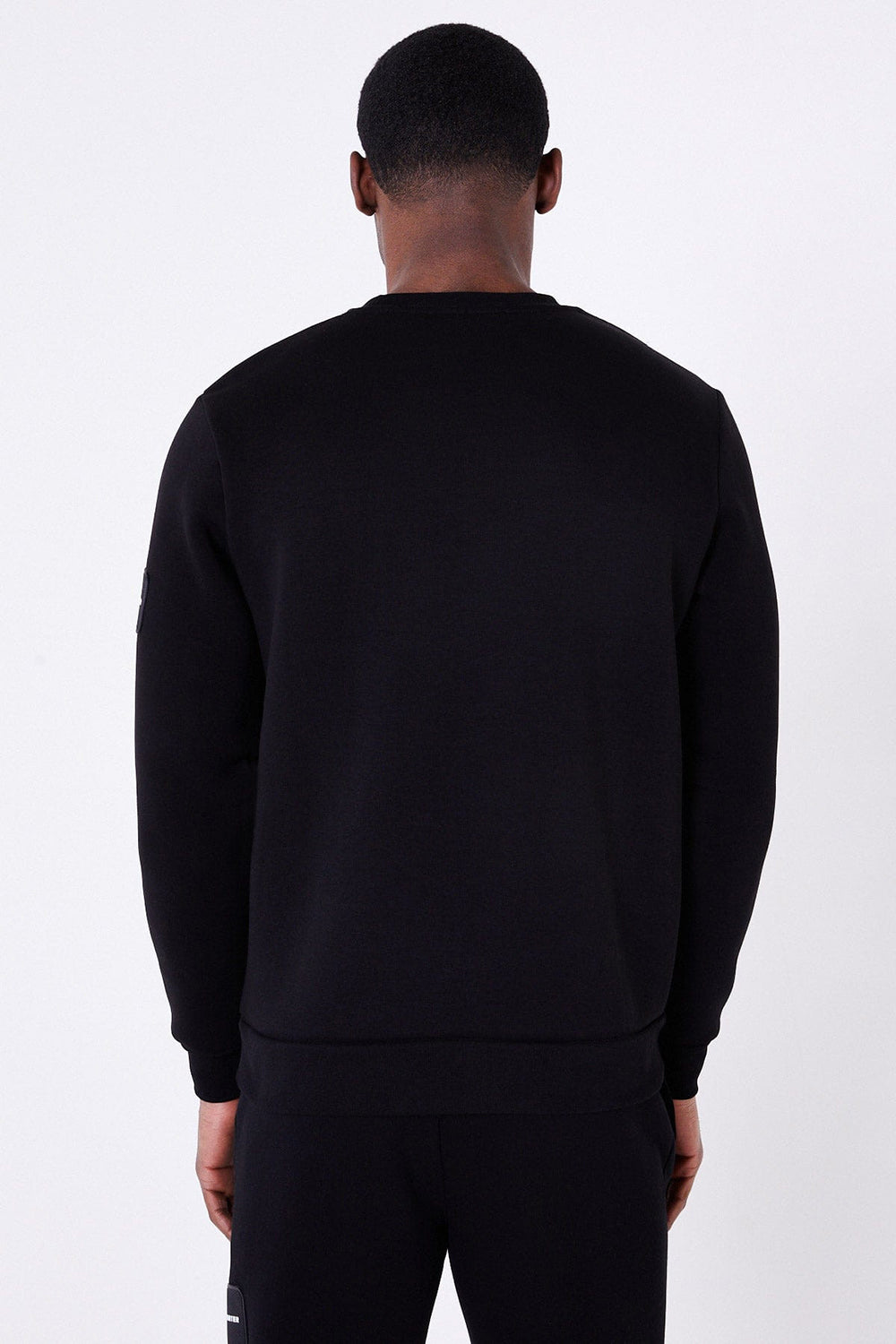 Jameson Carter Black Matt Jumper - Black Image 2