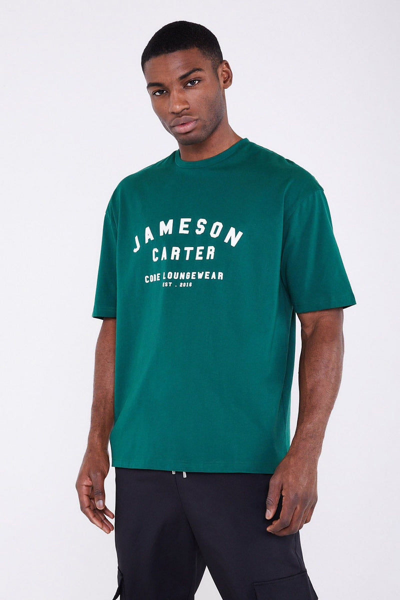 Jameson Carter Green Identity Oversided T- Shirt - Green Image 1