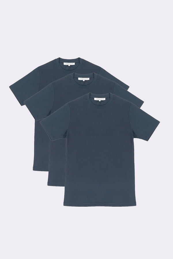 Jameson Carter Navy Element 3 Pack T-Shirts - Navy Image 1