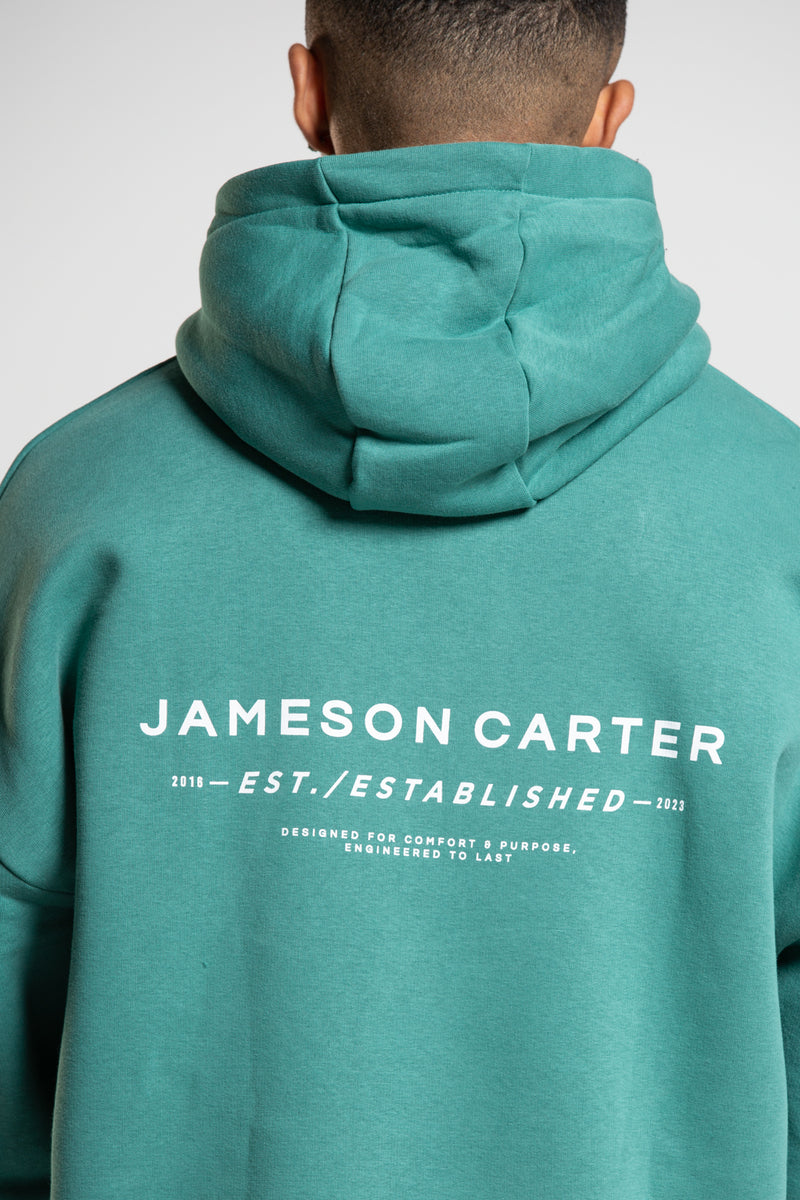 Jameson Carter Teal Est. Oversized Hoodie - Teal Image 2
