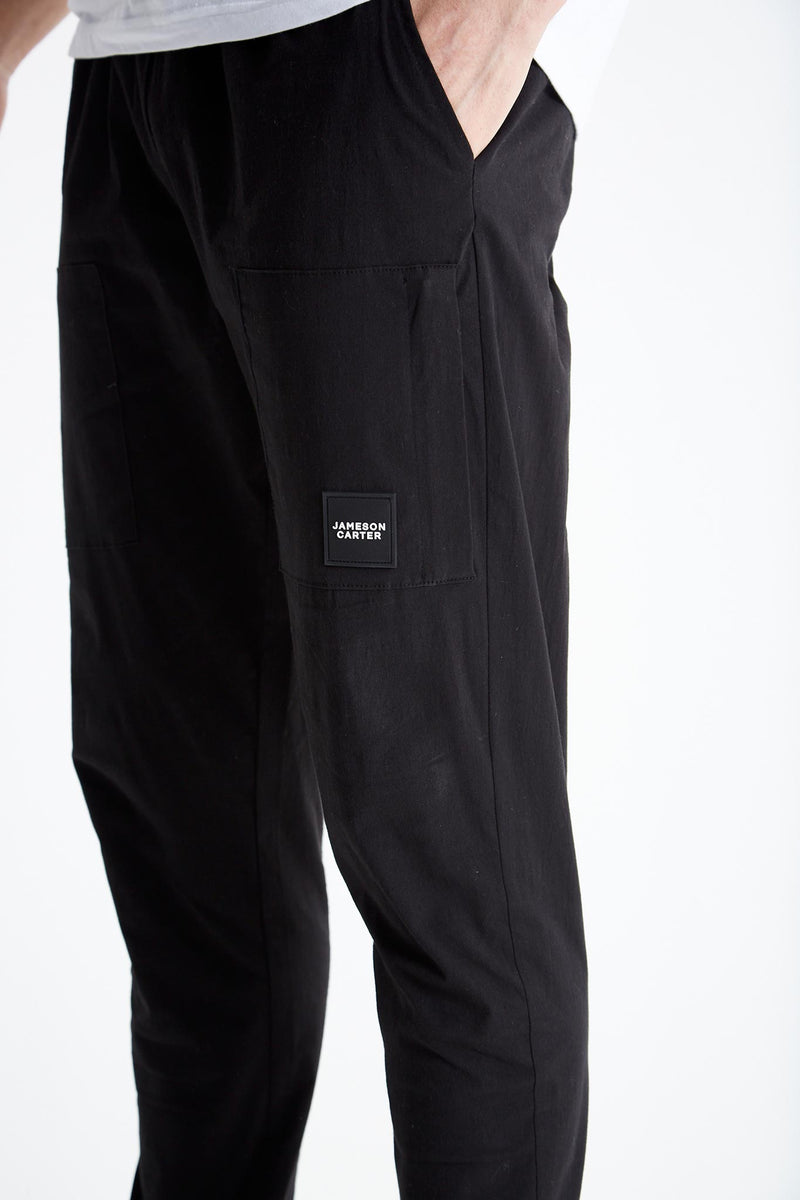 Jameson Carter Tracksuit Pants Fenton Cargo Pant - Black
