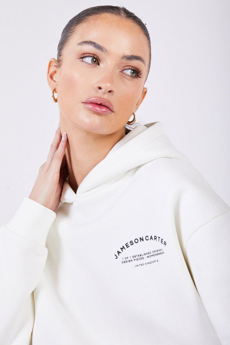 Jameson Carter Womens Hoodies Louie Hoodie - Off White