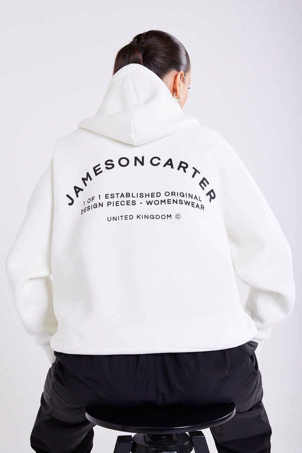 Jameson Carter Womens Hoodies Louie Hoodie - Off White