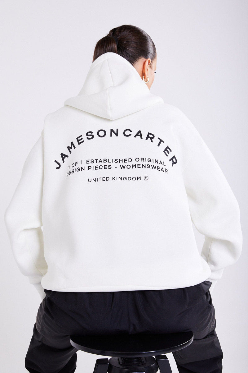 Jameson Carter Womens Hoodies Louie Hoodie - Off White
