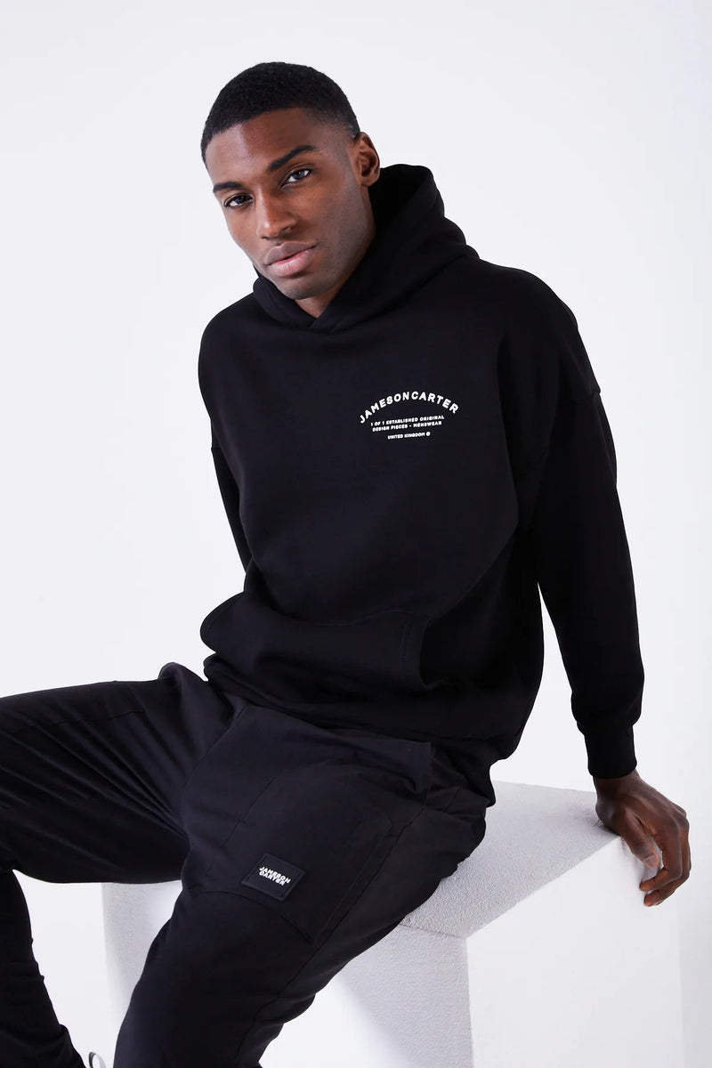 Louie Oversized Hoodie Black Jameson Carter
