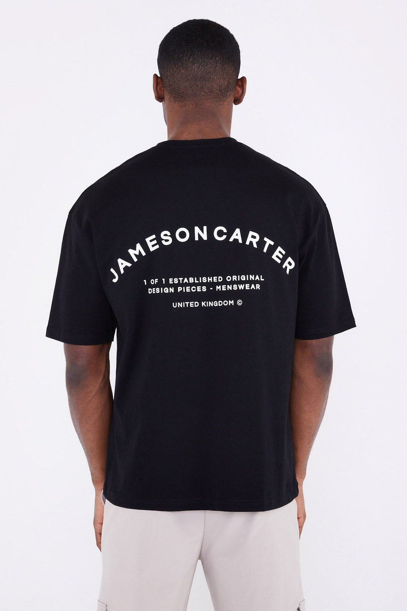 Jameson Carter T-Shirts Louie Oversized T-Shirt - Black