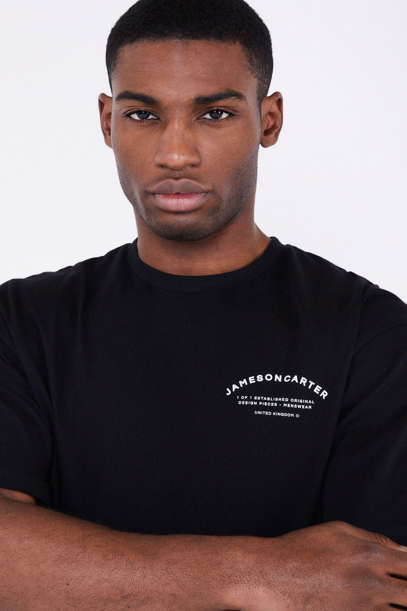 Jameson Carter T-Shirts Louie Oversized T-Shirt - Black