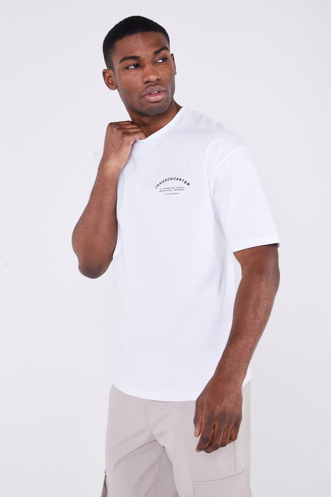 Jameson Carter T-Shirts Louie Oversized T-Shirt - White
