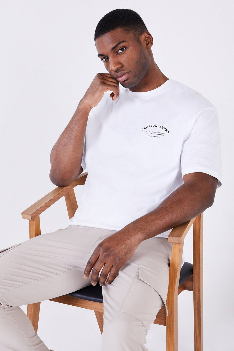 Jameson Carter T-Shirts Louie Oversized T-Shirt - White