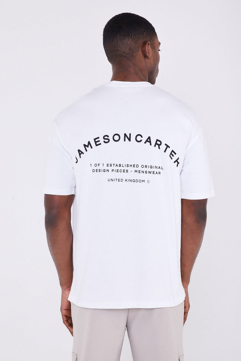 Jameson Carter T-Shirts Louie Oversized T-Shirt - White